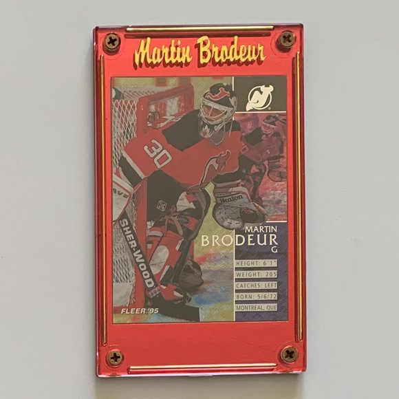 New Jersey Devils Vintage NHL Hockey Cards - Lot of 22 w/ Brodeur Custom Case - Picture 2 of 15